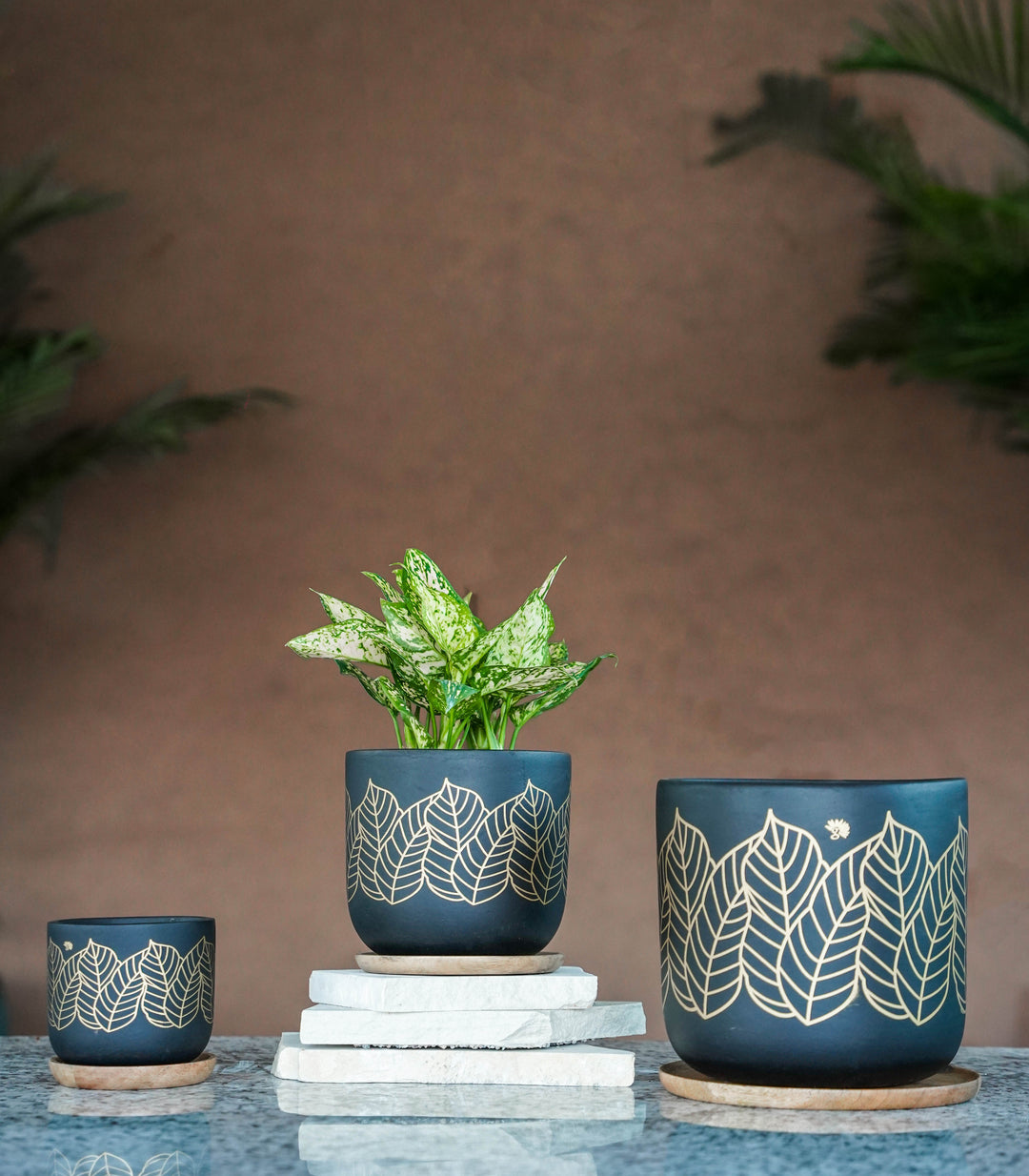 timber crew STAMP PLANTER 黒檀 Wooden Outdoor Planter 0.6m Black Ash